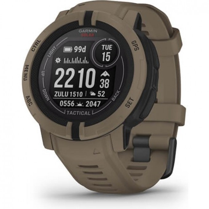 Часы-навигатор GARMIN INSTINCT 2 SOLAR TACTICAL EDITION коричневый 010-02627-04
