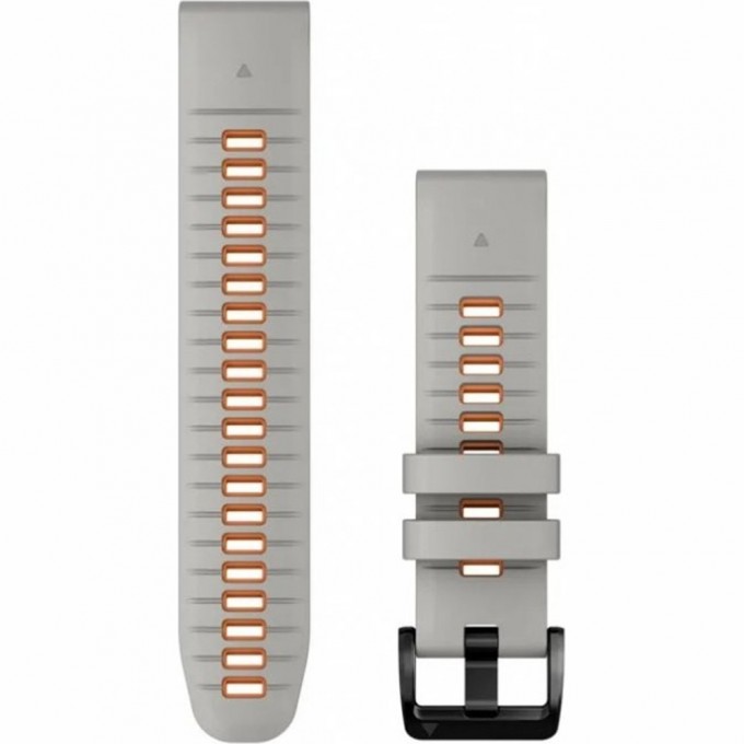 Ремешок GARMIN EPIXPRO (G2) 22MM QUICKFIT GRY/EMBRORNG SILCN BND 010-13280-02