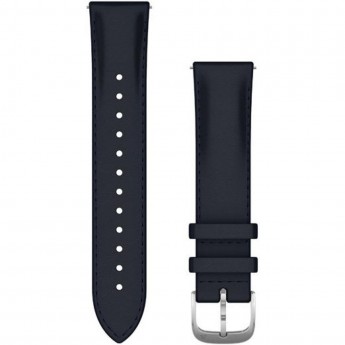 Ремешок GARMIN QUICK RELEASE BAND 20MM NAVY ITALIAN LEATHER/SILVER