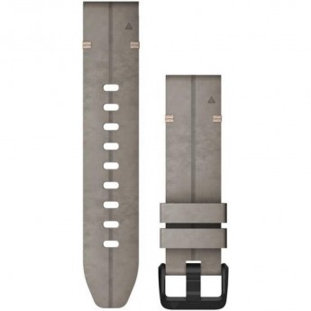 Ремешок GARMIN QUICKFIT BAND 20MM SHALE GRAY SUEDE LEATHER