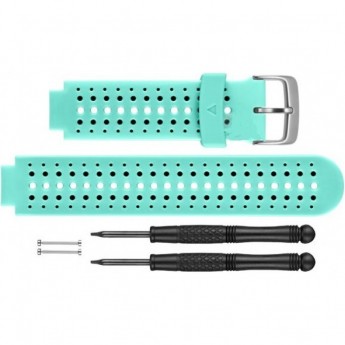 Ремешок сменный для GARMIN FORERUNNER 230/235/630 (голубой/черный)