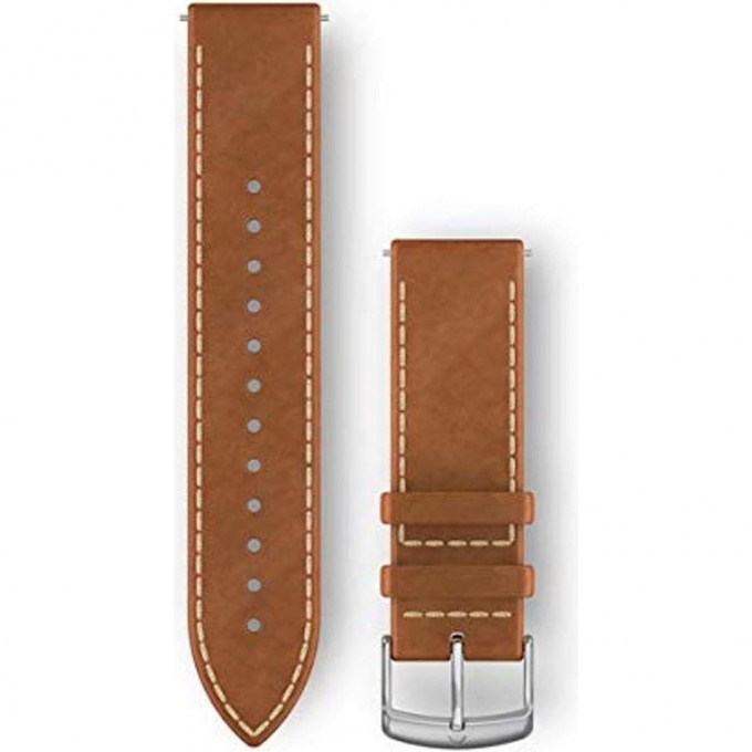 Ремешок сменный для GARMIN VIVOMOVE HR BAND, ITALIAN TAN LEATHER, ONE-SIZE 010-12691-0A