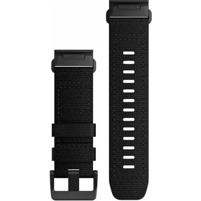 Тканевый ремешок GARMIN QUICKFIT 26 для tactix, fenix 5X/6X/7X, quatix, D2, Foretrex, Descent, тактический черный 010-13010-00